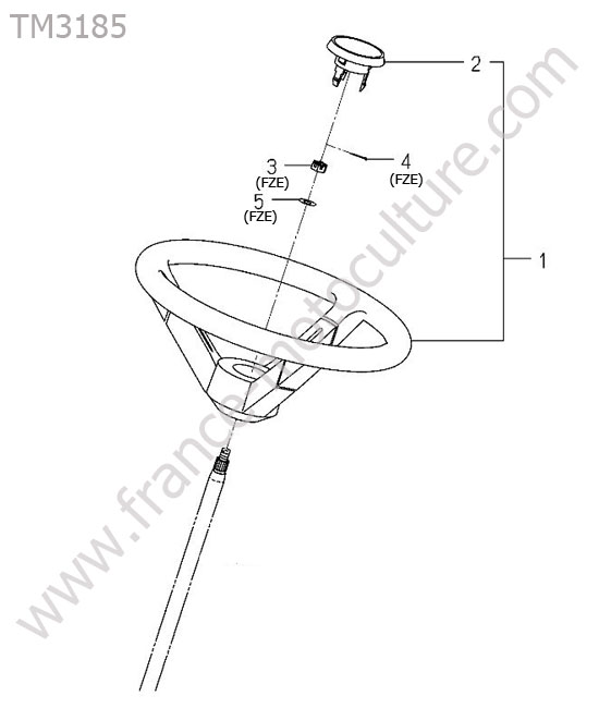 Volant direction ISEKI TM3185