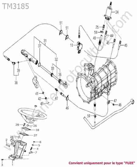 ISEKI - TM3185 : Direction assistee (fuze)
