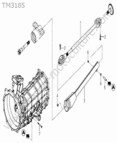 ISEKI - TM3185 : Cardan transmission avant