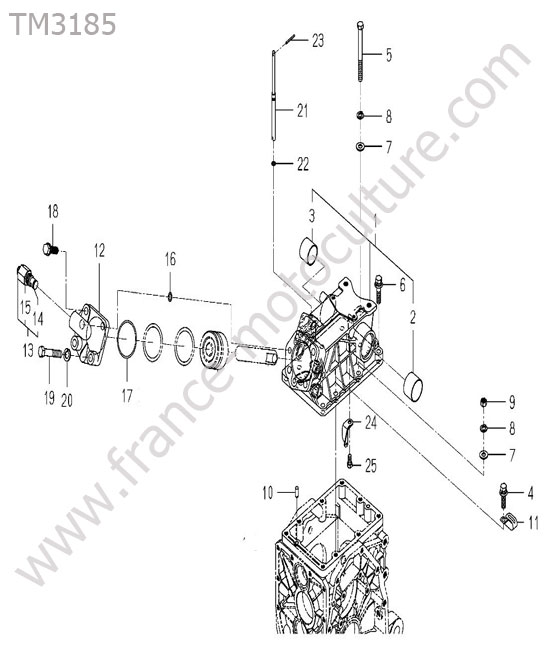 Culasse de relevage ISEKI TM3185