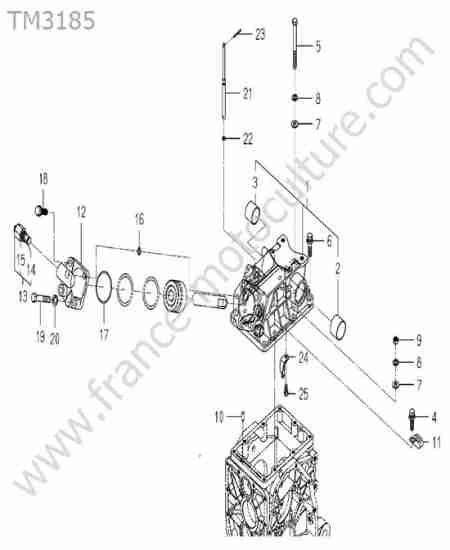 ISEKI - TM3185 : Culasse de relevage