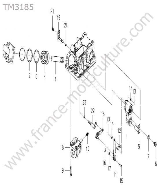 Piston relevage ISEKI TM3185