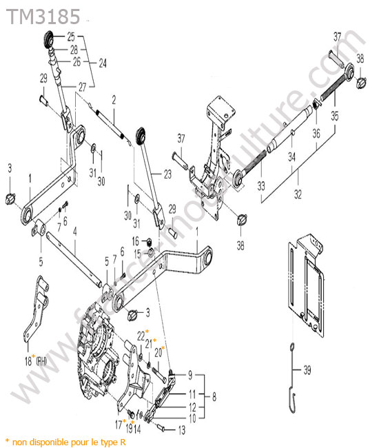 Bras inferieur ISEKI TM3185