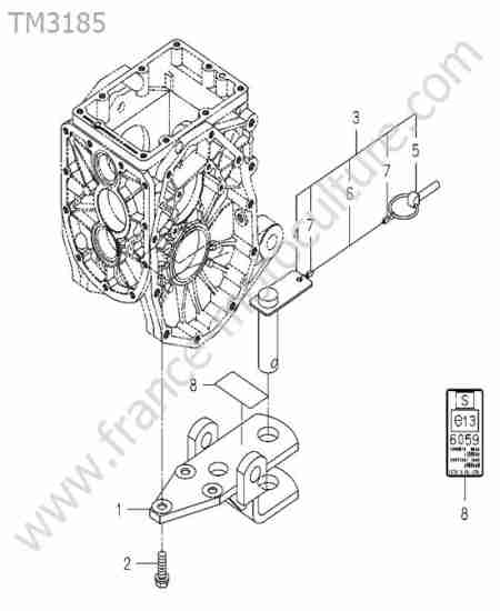 ISEKI - TM3185 : Attelage arriere