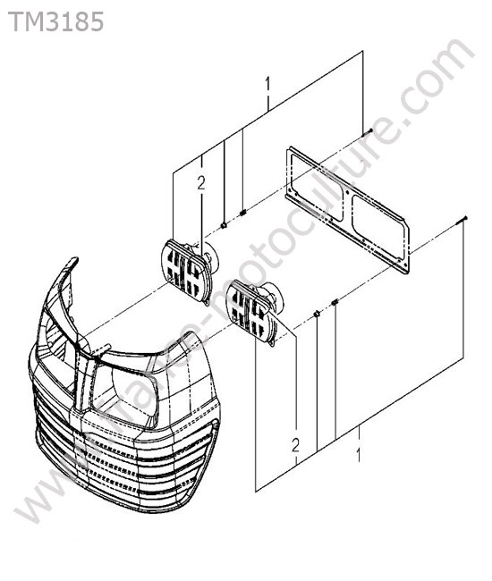 Phare avant ISEKI TM3185