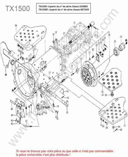 ISEKI - TX1500 : Embrayage >007349