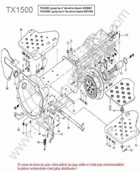 ISEKI - TX1500 : Embrayage <007348
