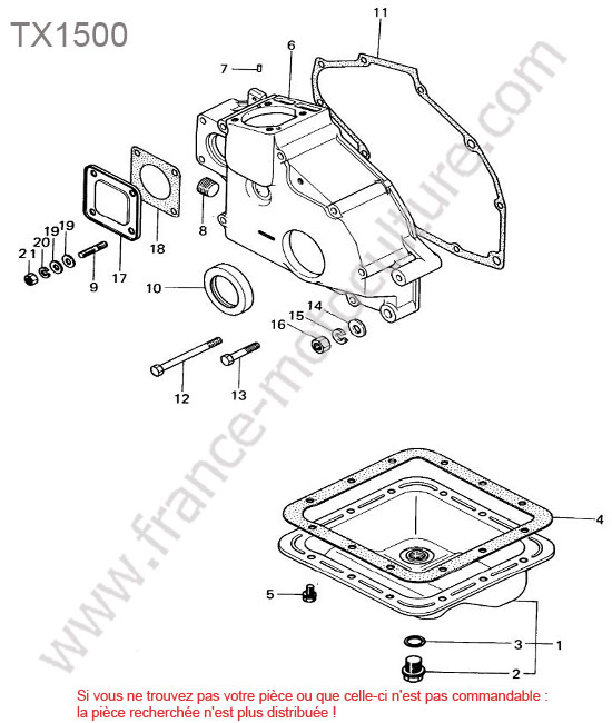 Carter huile ISEKI TX1500