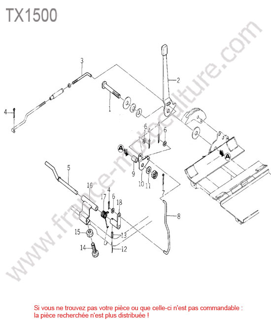 Accelerateur ISEKI TX1500