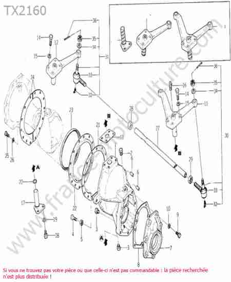ISEKI - TX2160 : Rotule direction - fusee 4rm