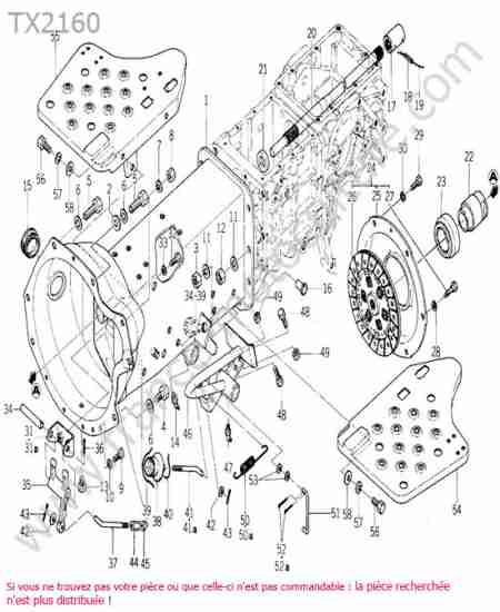 ISEKI - TX2160 : Embrayage