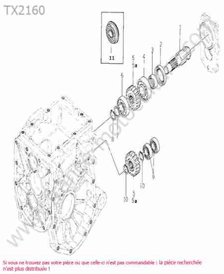 ISEKI - TX2160 : Prise de force