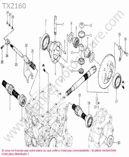 ISEKI - TX2160 : Differentiel arriere