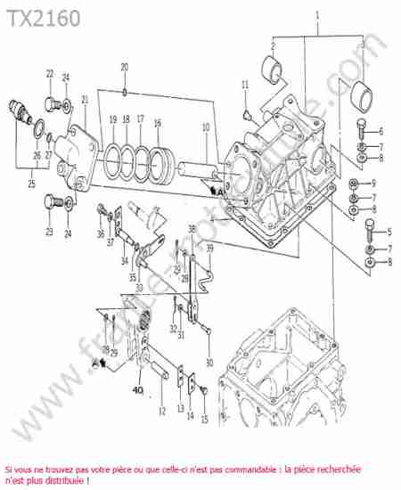ISEKI - TX2160 : Piston relevage
