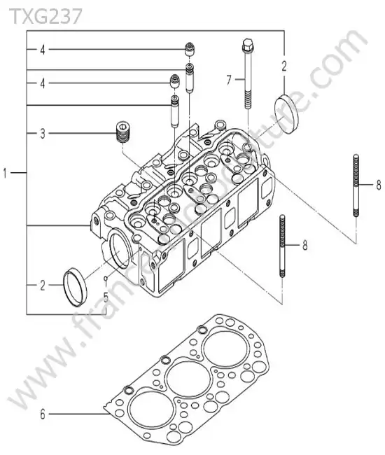 Culasse ISEKI TXG237