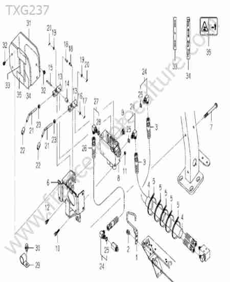ISEKI - TXG237 : Distributeur / flexibles