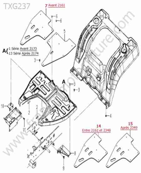 ISEKI - TXG237 : Marchepied
