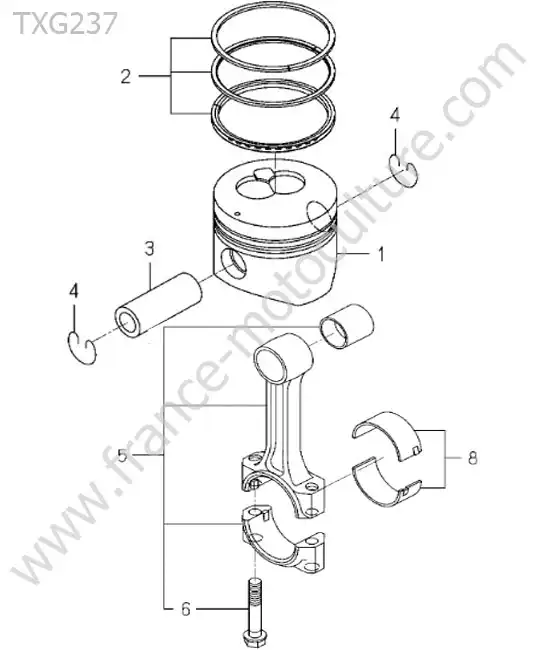 Piston ISEKI TXG237
