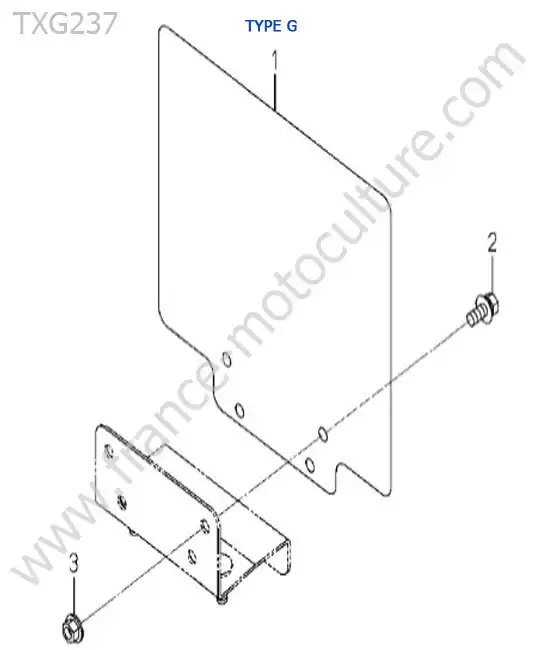 Support immatriculation ISEKI TXG237