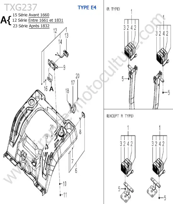 Eclairage (type e4) ISEKI TXG237