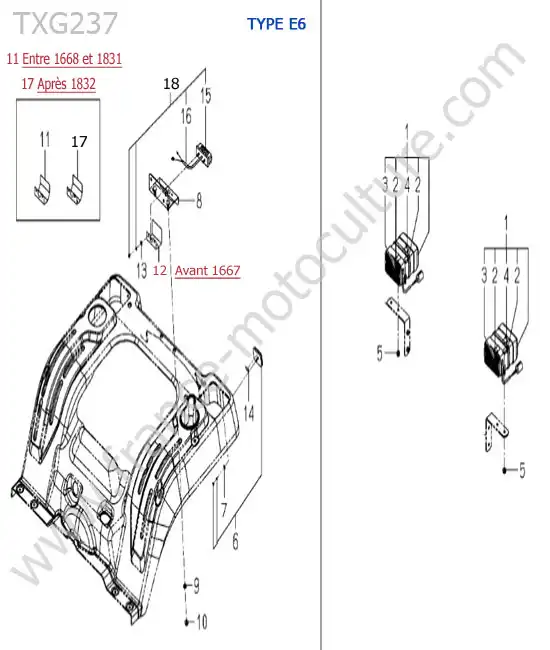 Eclairage (type e6) ISEKI TXG237