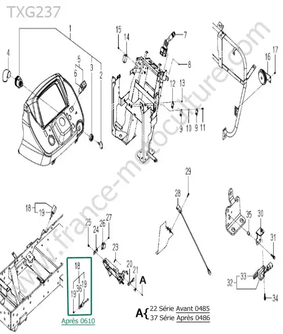 Contacteurs / interrupteurs ISEKI TXG237