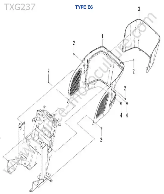 Carters direction (type e6) ISEKI TXG237