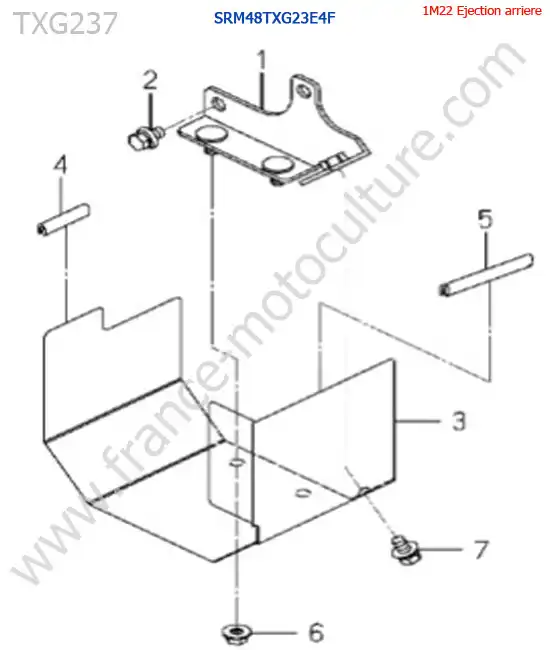 SRm48txg23 / protection cardan ISEKI TXG237