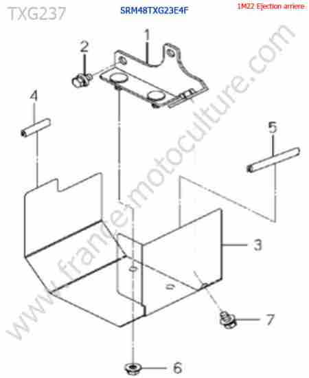 ISEKI - TXG237 : SRm48txg23 / protection cardan