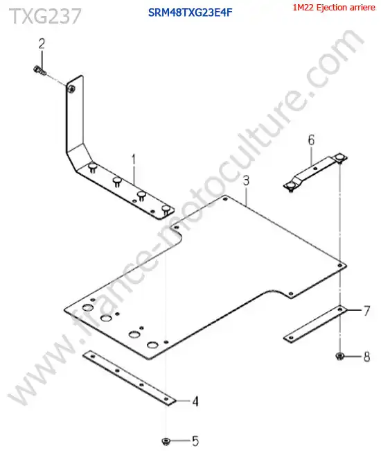 SRm48txg23 / plaque protecion ISEKI TXG237