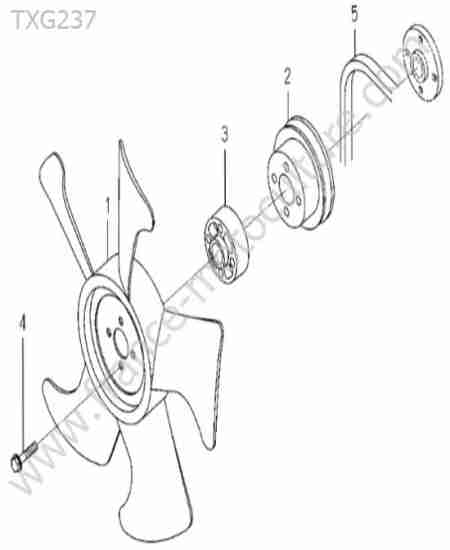 ISEKI - TXG237 : Ventilateur