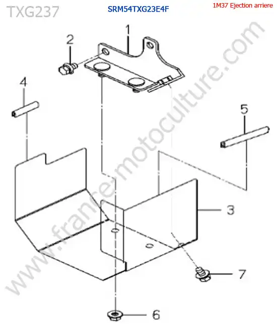 SRm54txg23 / protection cardan ISEKI TXG237