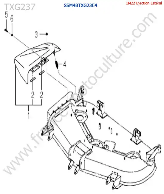 SSm48txg23 / deflecteur ISEKI TXG237