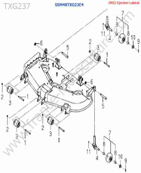 ISEKI - TXG237 : SSm48txg23 / roues