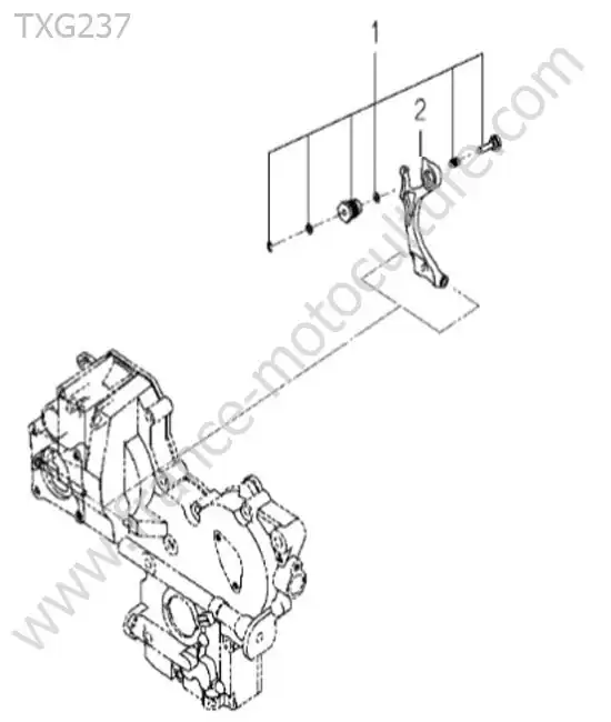 Levier carter distribution ISEKI TXG237