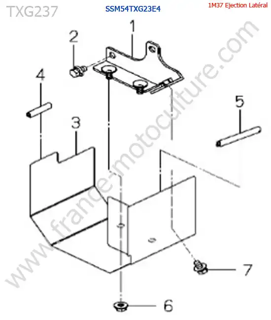 SSm54txg23 / protection cardan ISEKI TXG237