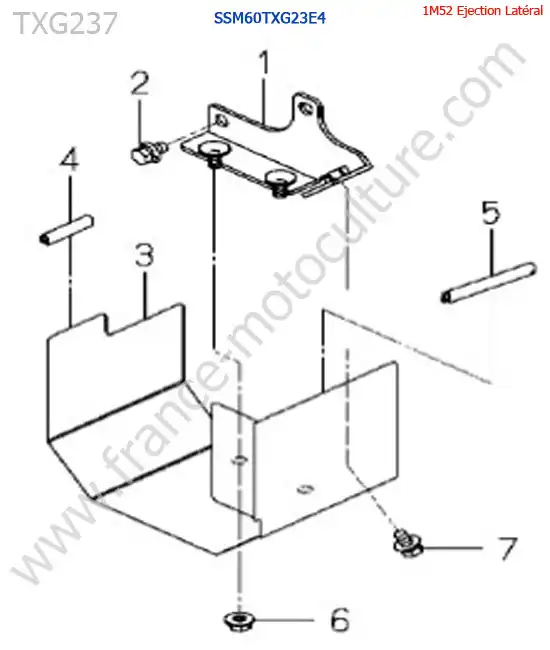 SSm60txg23 / protection cardan ISEKI TXG237