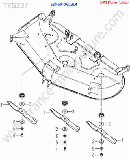 ISEKI - TXG237 : SSm60txg23 / lames