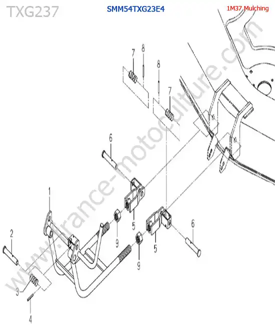 SMm54txg23 / fixation ISEKI TXG237