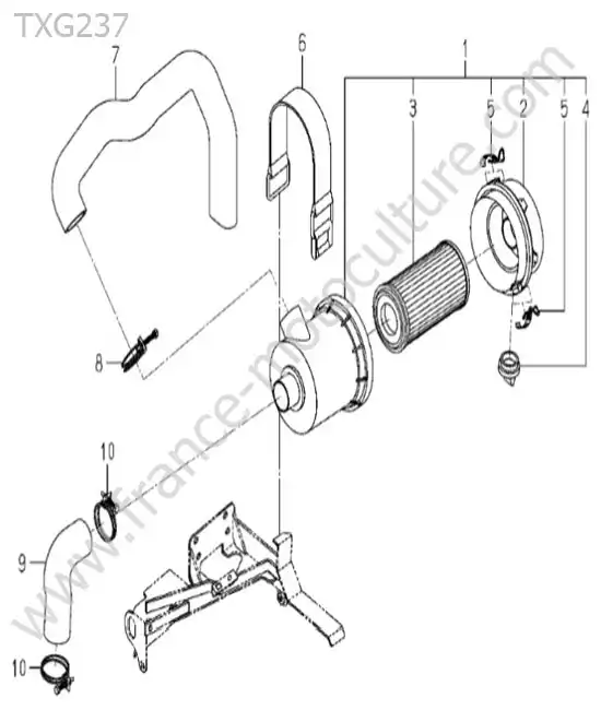 Filtre a air ISEKI TXG237