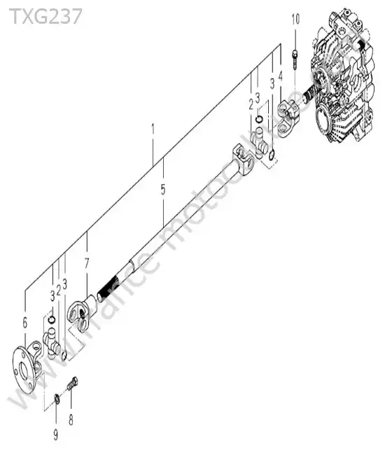 Cardan transmission ISEKI TXG237
