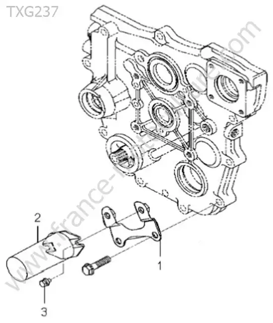 Couvercle prise force ventrale ISEKI TXG237