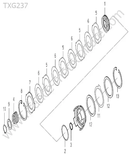 Embrayage prise force ISEKI TXG237