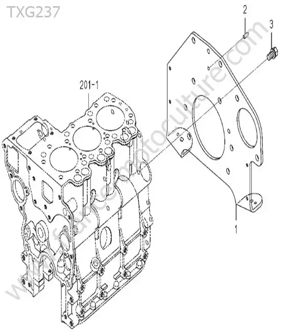 Plaque volant moteur ISEKI TXG237