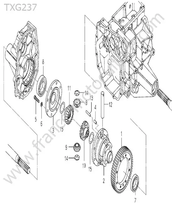 Differentiel arriere ISEKI TXG237