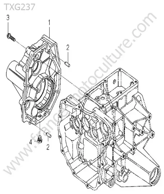 Carter pont arriere ISEKI TXG237