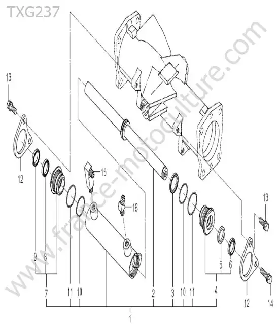 Verin de direction  ISEKI TXG237