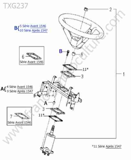 ISEKI - TXG237 : Direction assistee 