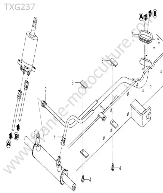 Flexibles direction ISEKI TXG237