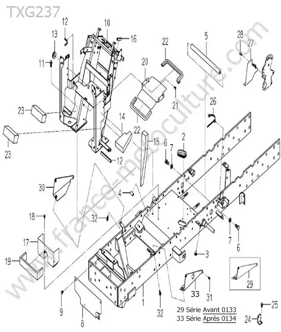 Chassis ISEKI TXG237